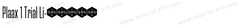 Plaax 1 Trial Li字体转换